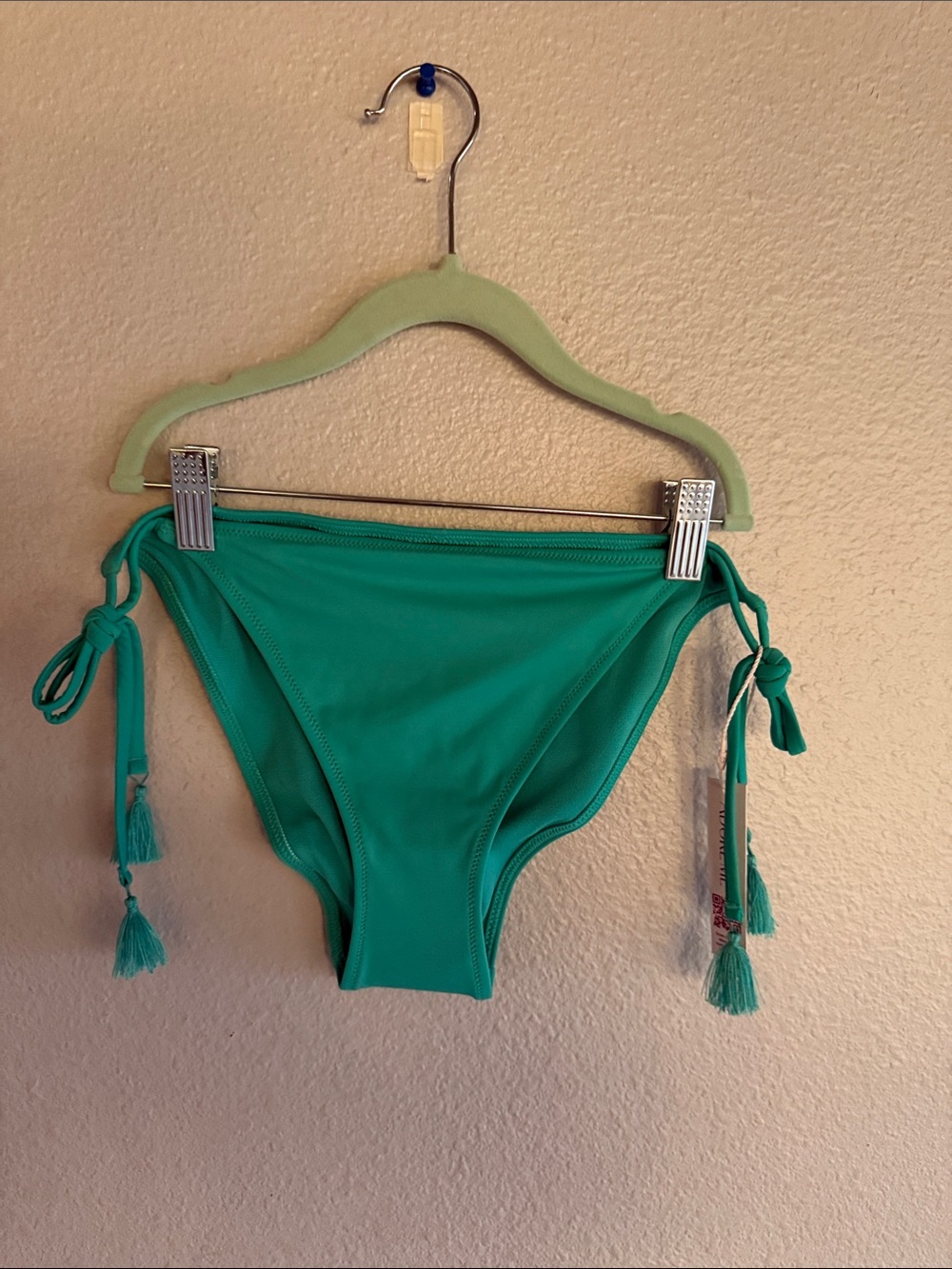 Adore Me Teal Tie-Side Swim Bottoms